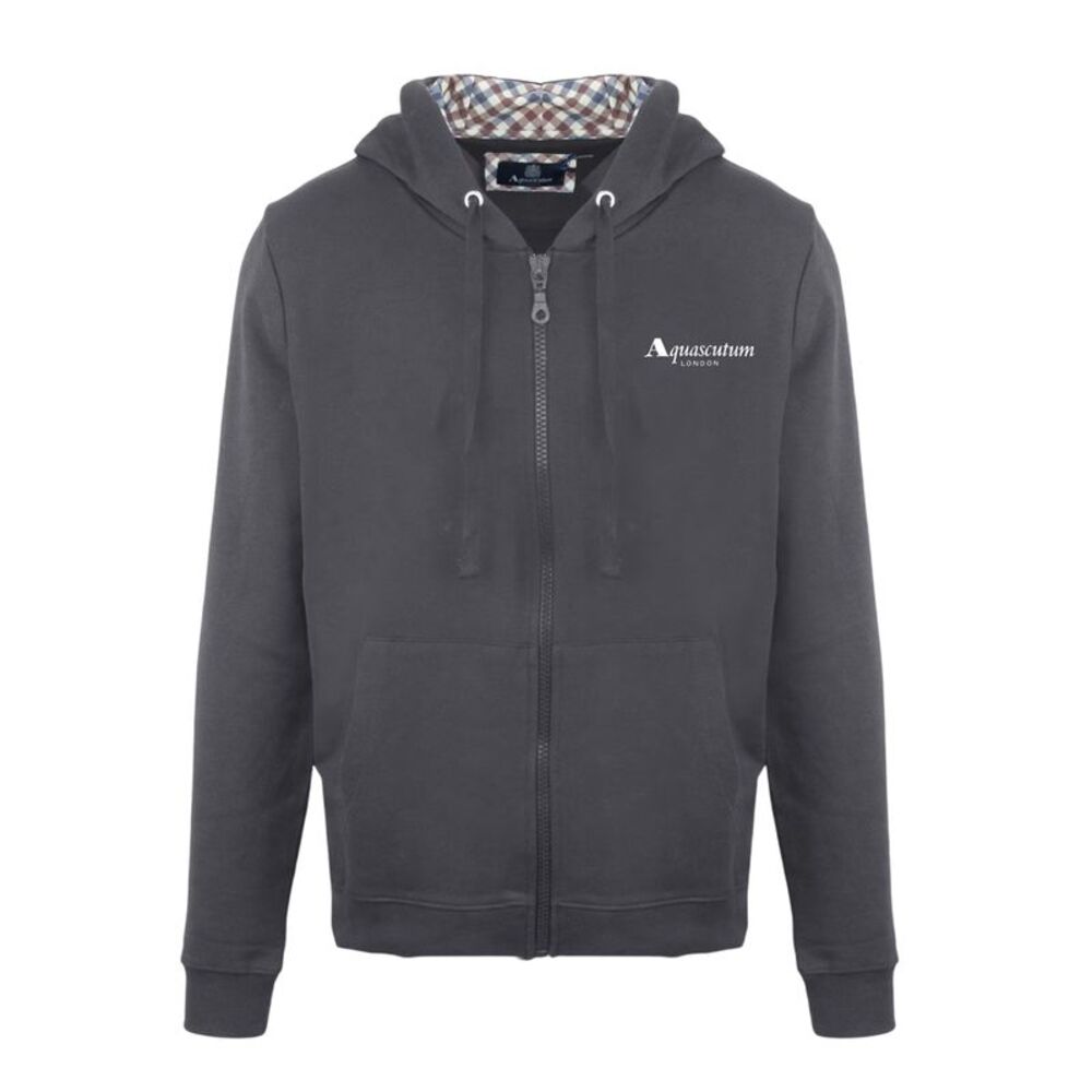 Aquascutum Mens Casual Hoodie / Antracite